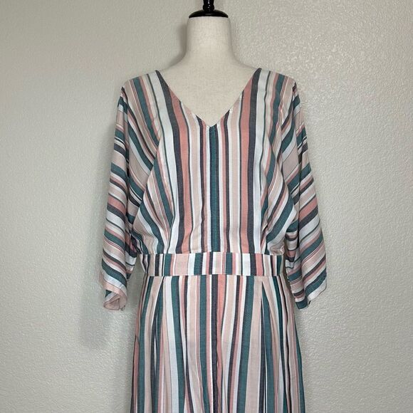NWOT Roxy Run the Road 3/4 Sleeve Midi Dress - Picture 3 of 13
